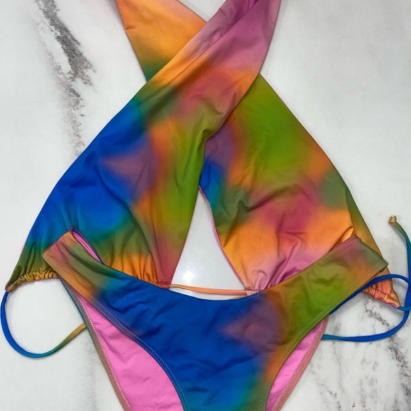 Frankie’s Bikinis - Bash Wrap Halter bikini set - Picture 2 of 6